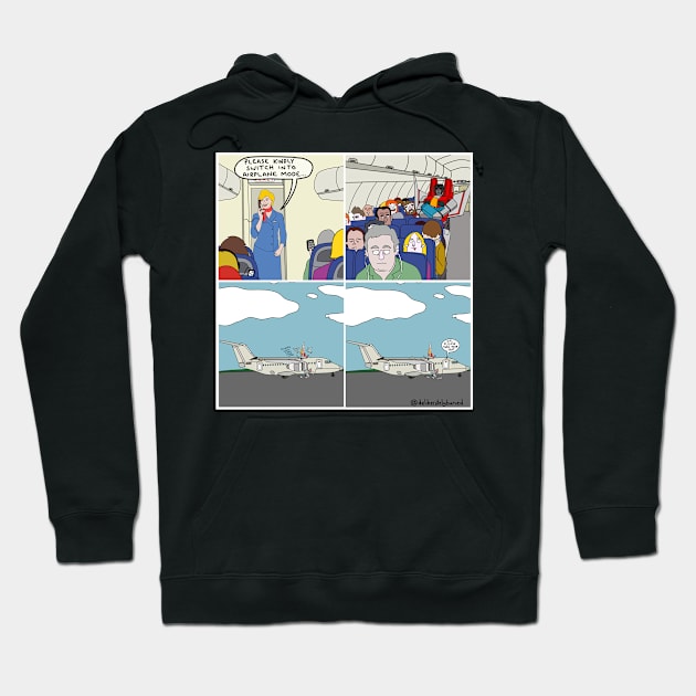 Airplane Mode Hoodie by Deliberately Buried